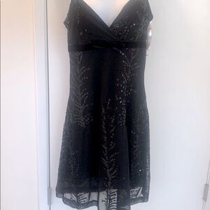Forever 21 black sequin dress size M evening dress or cocktail 90’s